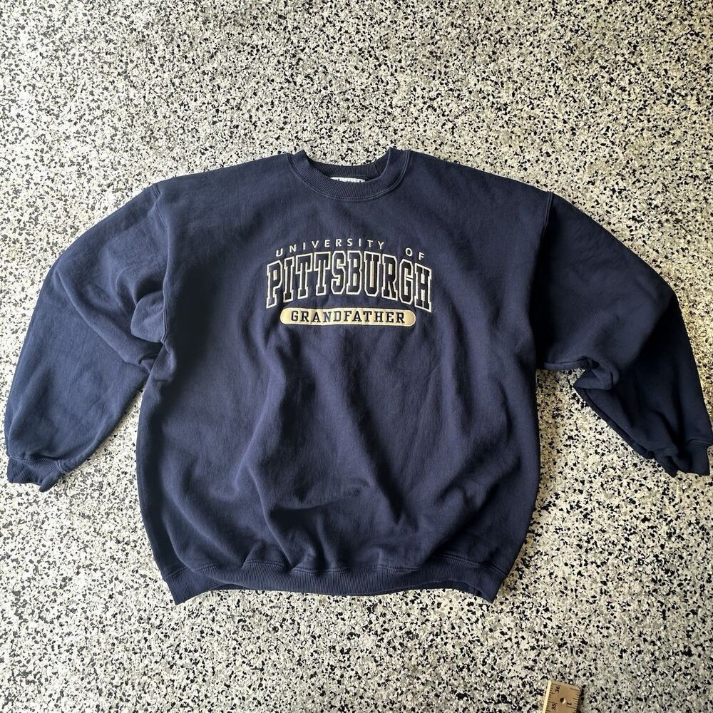 Turtle Creek Sportswear Pittsburgh Grandfather Sweatshirt Mens XL Embroidery 90s